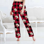 MyPupSocks Customized Face Pajamas Pants Sleep Bottoms for Men Women XS-2XL