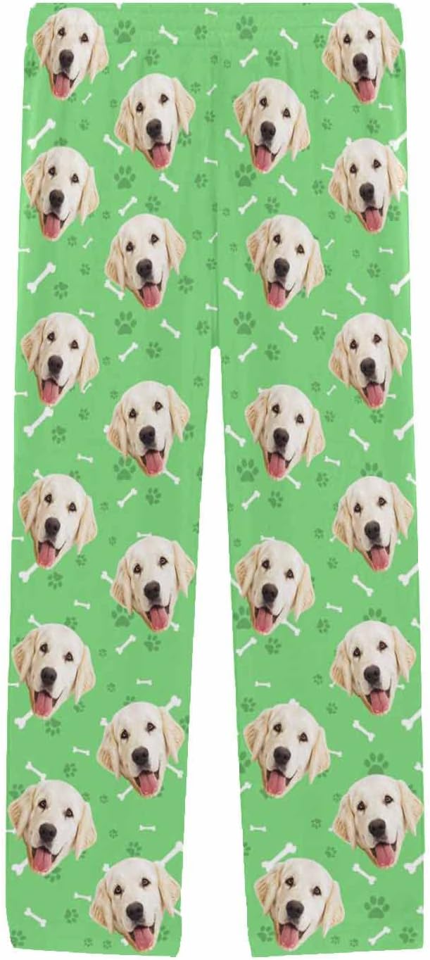 MyPupSocks Personalized Face Pajamas Pants Photo Pajama Bottoms for Men S-XXL