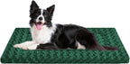 4 Pcs Washable Dog Bed Plush Orthopedic Outdoor Crate Mat with Non-Slip Bottom,Luxe Kennel Pad for Pets,Cozy Cage Cushion&Pet Sleeping Mattress Large Sized,Medium,Small Dogs,35 x 23 inch,Color Blend