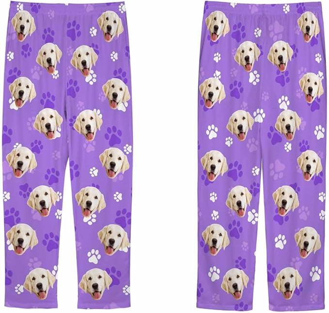 Customized Face Pajama Custom Pajama Pants with Photo for Women Mom
