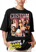NAZENTI Custom Valentine Shirt Gifts for Boyfriend, Customized Bootleg Rap Tee