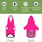Personalized Dog Hooded Sweatshirt, Custom Pet Pullover Hoodie Design Your Own Text Image for Small Dogs Puppy Cat Kitten Clothes Dog Shirt Customizable, Customized Gifts, Deep Pink, S,