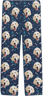 MyPupSocks Personalized Face Pajamas Pants Photo Pajama Bottoms for Men S-XXL