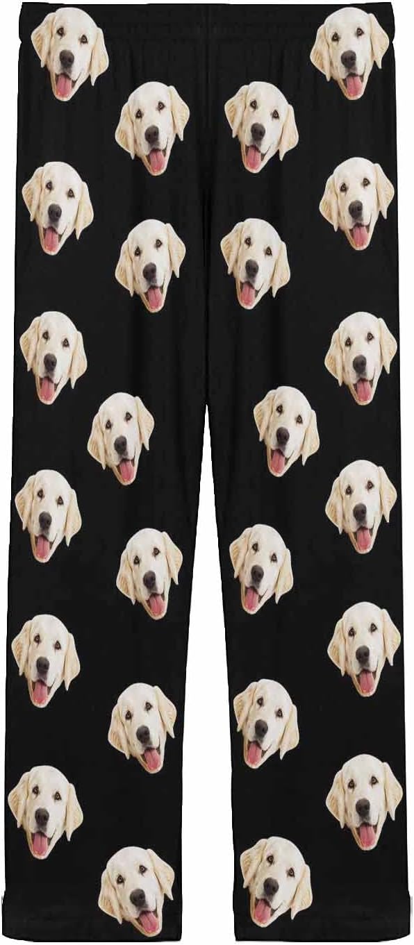 MyPupSocks Personalized Face Pajamas Pants Photo Pajama Bottoms for Men S-XXL