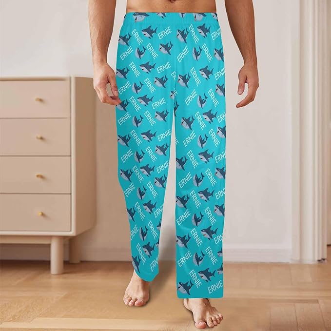 Custom Pajama Pants for Men, Personalized PJ Pants with Photos, Custom Mens Pajama Shorts, Gifts for Dad Husband