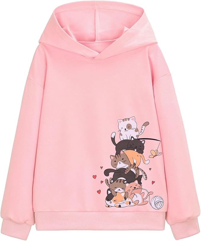 WELAKEN Sweatshirts for Girls Toddler & Kids II Little Girl's Pullover Tops Sweaters & Hoodies