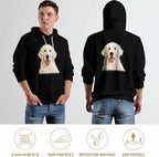 Artsadd Custom Face Unisex athletic Pockets Sweatshirt Loose Hoodie Custom Christmas Long Sleeve Sweatshirt Hooded Pullover