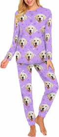 MyPupSocks Custom Face Pajamas Sets for Women, Personalized Photo Sleepwear XS-XXL