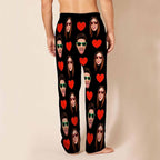 MyPupSocks Custom Pajama Pants for Pet Lover, Personalized Photo Face Printed Pajama Bottoms Sleepwear with Pockets