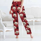 Custom Pajama Pants Women Personalized Face Pajamas Bottom Couple Pajama Pants Valentines Day Christmas Gifts