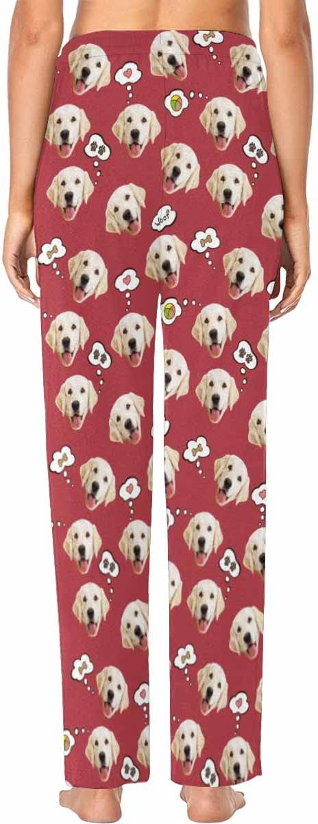 Custom Face Pajamas Pants Personalized Sleepwear Bottoms for Women XS-XXL