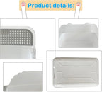 Open Cat Litter Box with High Side,Anti-Splashing Cats Litters Pan,Kitten Toilet with Litter Sifting Scoop,Semi-Enclosed Removable Kittens Litter for Boxes Easy to Clean No Odor