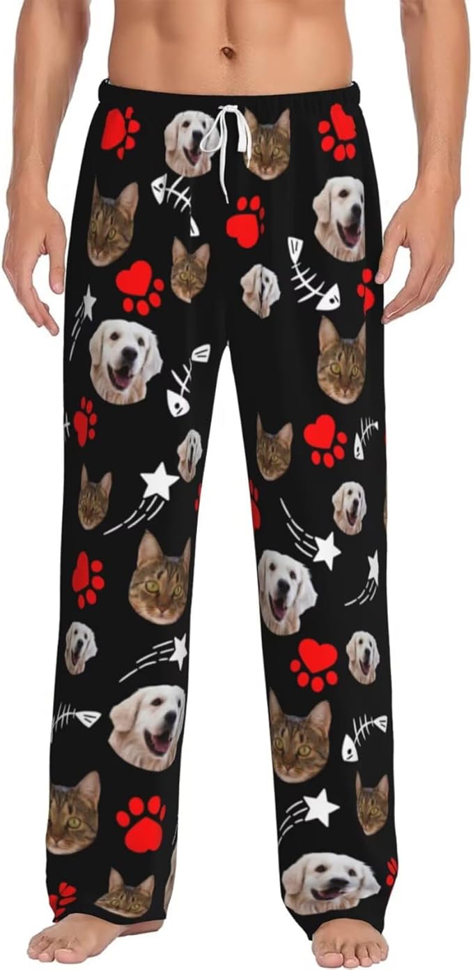 Custom Pajama Pants Personalized Pajama Bottoms With Photo Customizable Pajama For Men Women Add Your Design