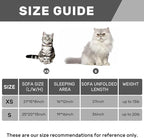 Hollypet Cat Bed Fluffy Plush Mutifuctional Double-Layer Soft Pet Couch Orthopedic Sofa Nest Beds for Small Cats and Dogs (25x20x13 inch)