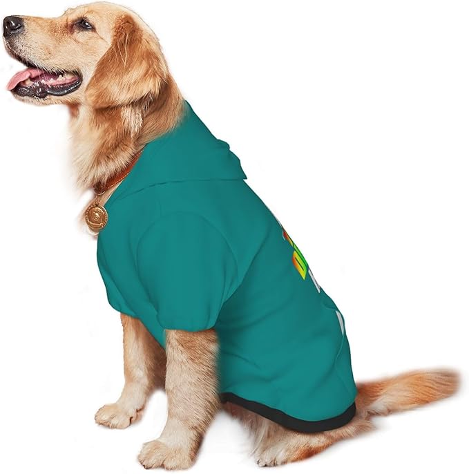 Personalized Pet Sweatshirt, Custom Dog Hooded with Pocket, Customize Hoodies for Dogs, Puppy, S, Tomato