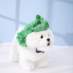Funny Cosplay Wig for Dog, Headwear Apparel, Pet Costumes, Cat Dress up for Halloween, Christmas, Parties, Festivals (Green Braid)