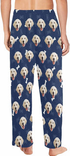 MyPupSocks Customized Face Pajamas Pants Photo Pajama Bottoms for Men S-XXL