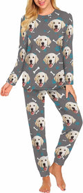 MyPupSocks Custom Face Pajamas Sets for Women, Personalized Photo Sleepwear XS-XXL