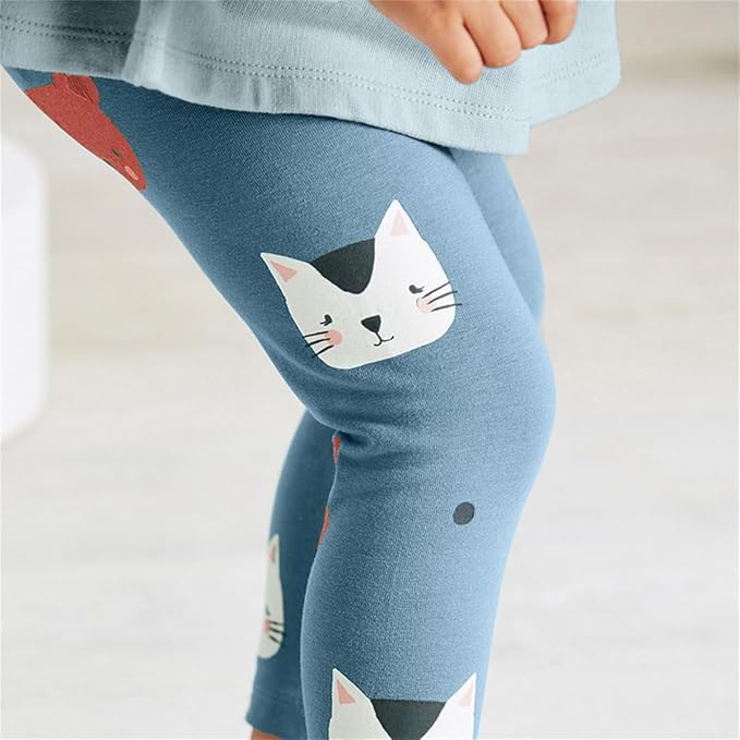 Little Girls Unicorn Outfits 2 Piece Kids Ruffle Sleeve Sweatshirt + Leggings Fall Leopard Clothing Sets 2-10 Years Old