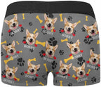 M YESCUSTOM Custom Faces Funny Short Briefs Gift for Husband Underwear