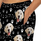 MyPupSocks Custom Pajama Pants for Pet Lover, Personalized Photo Face Printed Pajama Bottoms Sleepwear with Pockets