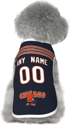 Chicago Dog Clothes Jersey Pet Jersey Customized Any Name & Number S-5XL for Small Middle and Big Dogs