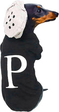Salt and Pepper Dog Costume Halloween Pet Dog Cosplay Salt & Pepper Theme Costume (Black, XXX-Large)