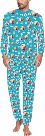 Artsadd Personalized Pajamas with Faces for Women Men Custom Christmas Pajamas Gifts for Family Couple, Funny Photo Pjs