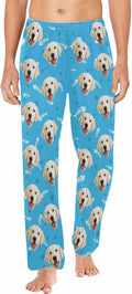 MyPupSocks Custom Pet Face Pajamas Pants Photo Pajama Bottoms for Men S-XXL