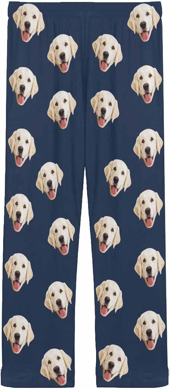 MyPupSocks Personalized Face Pajamas Pants Photo Pajama Bottoms for Men S-XXL