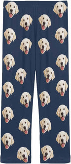 MyPupSocks Personalized Face Pajamas Pants Photo Pajama Bottoms for Men S-XXL