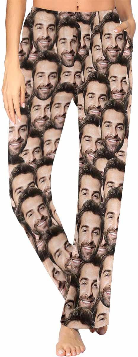 Custom Face Pajamas Pants Personalized Sleepwear Bottoms for Women XS-XXL