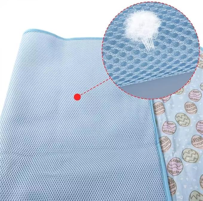 NACOCO Pet Cooling Mat Cat Dog Cushion Pad Summer Cool Down Comfortable Soft for Pets and Adults (M, Blue)