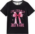 PATPAT Girls Crewneck Short Sleeve Graphic Tees Animal Print Shirts Cute Summer Outfits 5-12 Years