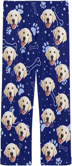 MyPupSocks Personalized Face Pajamas Pants Photo Pajama Bottoms for Men S-XXL