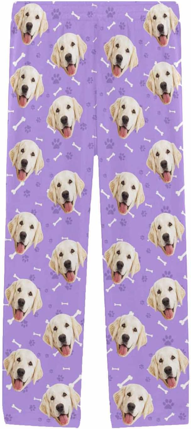 MyPupSocks Personalized Face Pajamas Pants Photo Pajama Bottoms for Men S-XXL