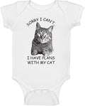 Indigo Legend Funny Cat Baby Bodysuit – Artist-Designed Print, USA-Hand Screen-Printed, Limited Edition Small-Batch