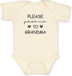 COUPLEHOODIES Personalized Baby Onesie Bodysuit – Custom Embroidery Gift for Pregnancy Reveal Baby Shower or First Grandchild