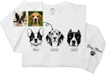 Custom Pet Photo Sweatshirt, Personalized Dog & Cat Face Drawing, Custom Pet Portrait from Photo, Dog Mom Dad Gift