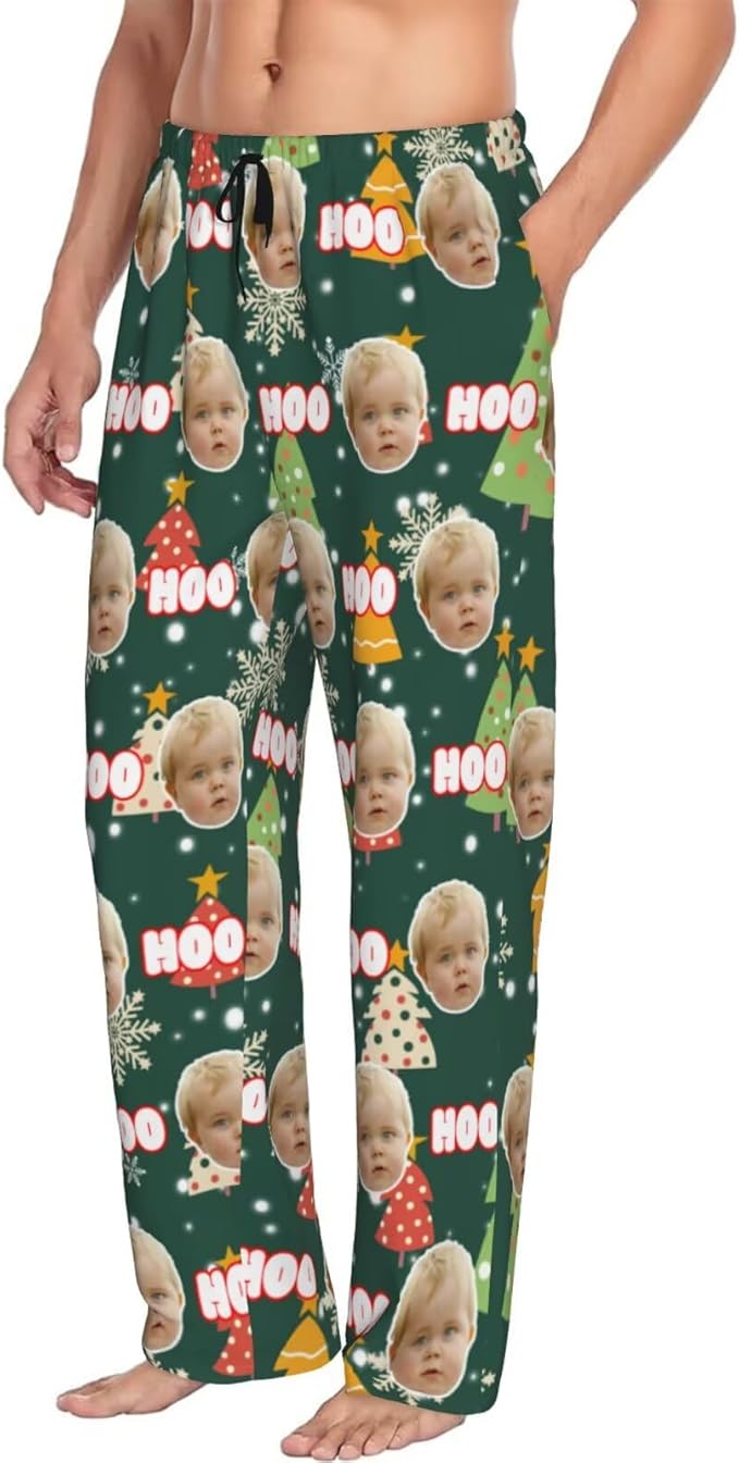 Custom Pajama Pants Personalized Pajama Bottoms With Photo Customizable Pajama For Men Women Add Your Design