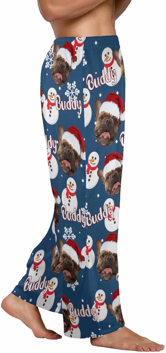 Custom Pajama Pants for Men, Personalized PJ Pants with Photos, Custom Mens Pajama Shorts, Gifts for Dad Husband