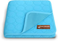 Pelsbarn Dog Cooling Mat- Ice Silk Summer Comfort, Self Cooling, Non-Slip Dog Pad, Durable & Washable, Mat for Large Dogs 25"" x 37"", Support Shelter Dogs with Every Purchase (Blue)