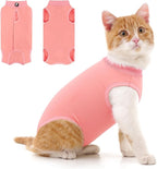 Coppthinktu Cat Recovery Suit for Abdominal Wounds or Skin Diseases, Cat Onesie for Cats After Surgery Female Kitten Recovery Suit, Breathable E-Collar Alternative After Spay Anti Licking