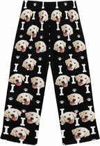 Custom Face Pajamas Pants Personalized Nightwear Bottoms for Women XS-XXL