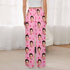 Artsadd Personalized Christmas Pajama Pants Socks for Men Custom Photo Pajama Bottoms for Men S-XXL