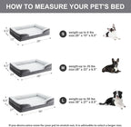 Orthopedic Dog Bed for Medium Dogs, Egg Crate Foam Bed for Medium Dogs, Equipped with Removable Waterproof Pillow Cover and Anti-Slip Bottom, Pet Bed