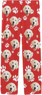 MyPupSocks Customized Face Pajamas Pants Photo Pajama Bottoms for Men S-XXL