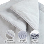 PetFusion Premium Cat and Dog Cooling Blanket, Lightweight Pet Blanket | Machine Washable | Multiple Sizes: for Pets Small to Extra-Large | Multiple Colors: Grey and Brown