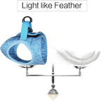 HEYWEAN Cat Harness and Leash - Ultra Light Escape Proof Kitten Collar Cat Walking Jacket with Running Cushioning Soft and Comfortable Suitable for Puppies Rabbits