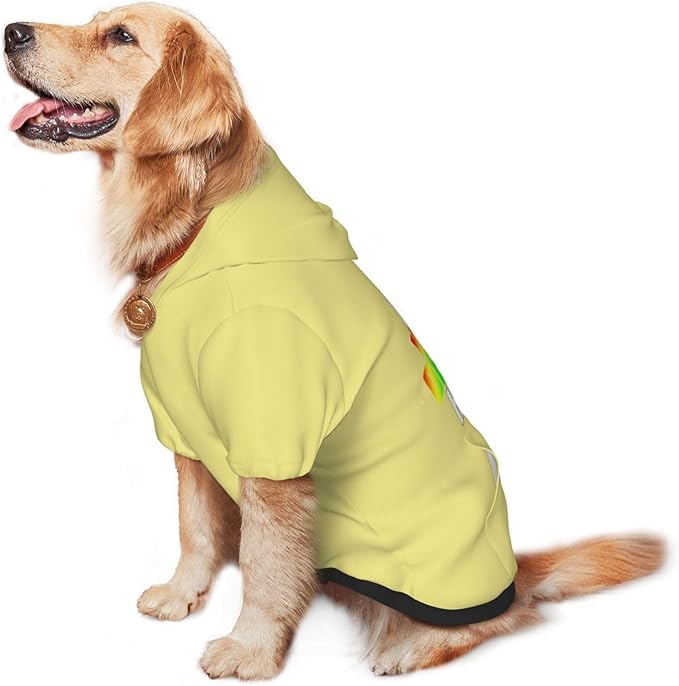 Personalized Pet Sweatshirt, Custom Dog Hooded with Pocket, Customize Hoodies for Dogs, Puppy, S, Indigo-Blue